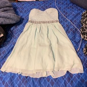 Blue Homecoming Dress